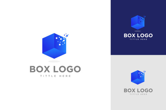 3D Box Logo Template - Vector: Elevate Your Brand Identity