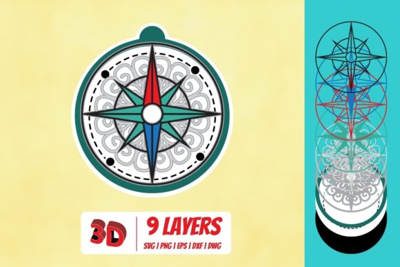 3D Compass SVG: A Versatile Design Asset for Creative Projects