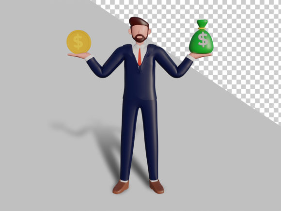 3d Male Character Raising Money