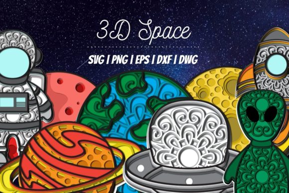 3D Space SVG Bundle: A Versatile Design Resource