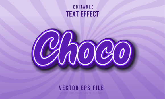 Choco Editable 3d Text Effect