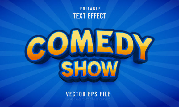 Editable Comedy Show 3d Text Effect