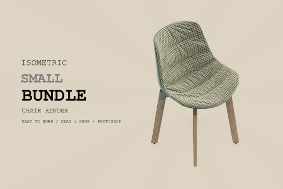 Elevate Your Visual Projects with Isometric Chair 3D Render Pack 261