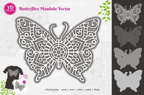 Evaluating the Butterflies 7 Mandala SVG 3D Layered Design for Complex Crafting Projects