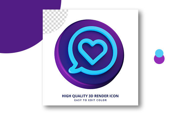 Heart Icon High Quality 3d Rendering