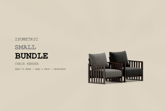 Isometric Armchair 3D Rendering Pac 147