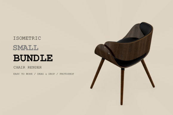 Isometric Chair 3D Render Pack 269: A Strategic Asset for Visual Communication and Design