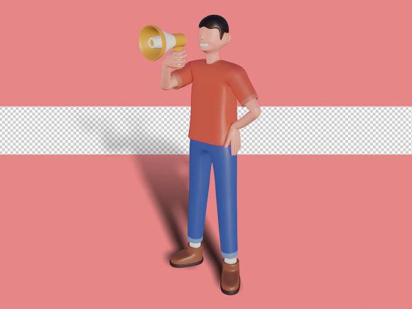 Maximizing Visual Impact with the 3d Character Illustration Happy Announce