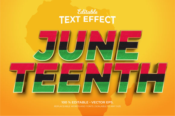 Strategic Design Integration: Leveraging the Juneteenth 3d Style Editable Text Effect